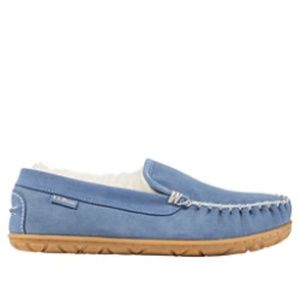 L L Bean Wicked Good Venetian Slippers in Charcoal Blue, Size 9